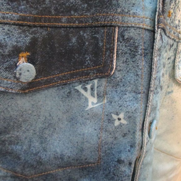 *SOLD* Louis Vuitton Spray Denim Jacket - Picture 3 of 8